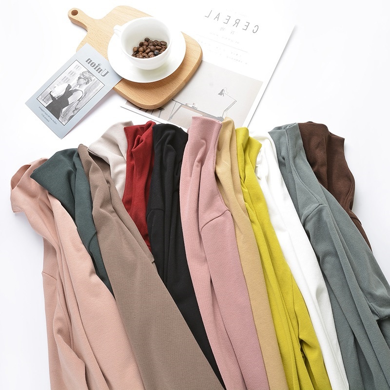 帮手描述图：8031#t恤女长袖上衣韩版2018新款ulzz