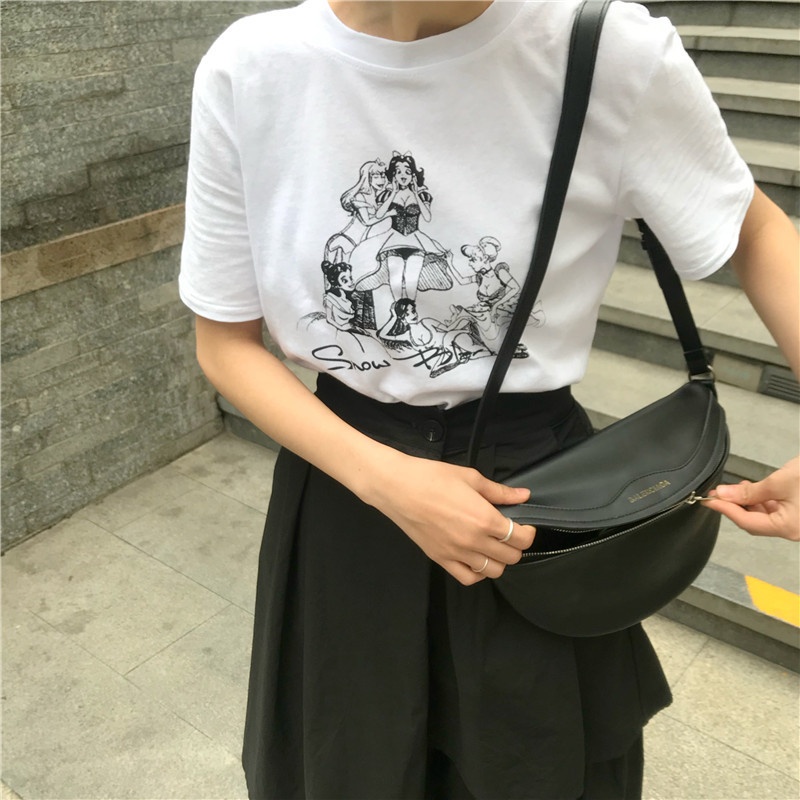 帮手描述图：8817风衣服白体短袖女ins潮丧系慵懒风白色半