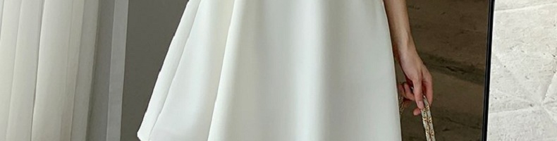 帮手描述图：2022夏季新款复古赫本风小黑裙胖妹妹收腰显瘦方