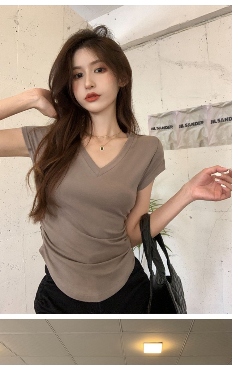 复制_6535棉 纯欲风v领短袖T恤女装夏季小.jpg